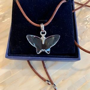 Swarovski Crystal butterfly pendant